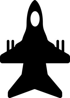 Jet With Arms Vinyl Svg File, Free Vectors File
